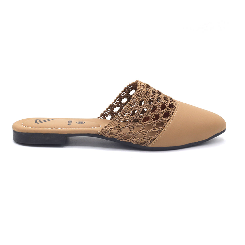 Women's Backless Pump - Fawn, Women Backless Pumps, Chase Value, Chase Value