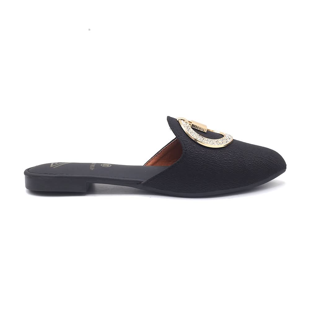 Women's Backless Pump - Black, Women Backless Pumps, Chase Value, Chase Value