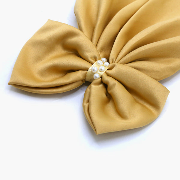 Girls Hair Bow Pin - Camel, Girls Hair Accessories, Chase Value, Chase Value