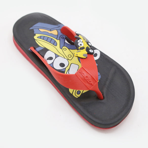 Boys Flip Flop Slipper - Red, Boys Slippers, Chase Value, Chase Value