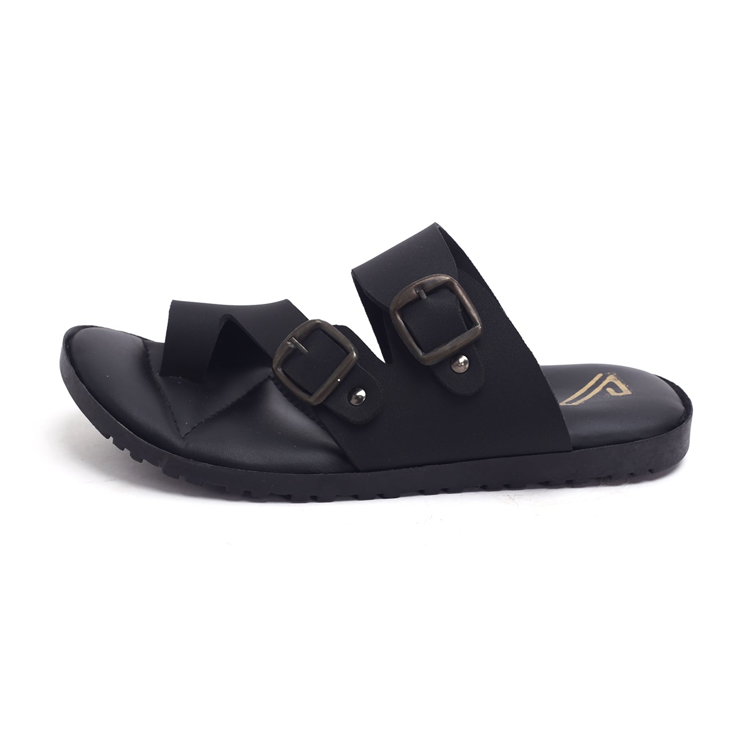 Valuable Buckle Strap Slippers R-008/M185 - Black, Men's Slippers, Chase Value, Chase Value