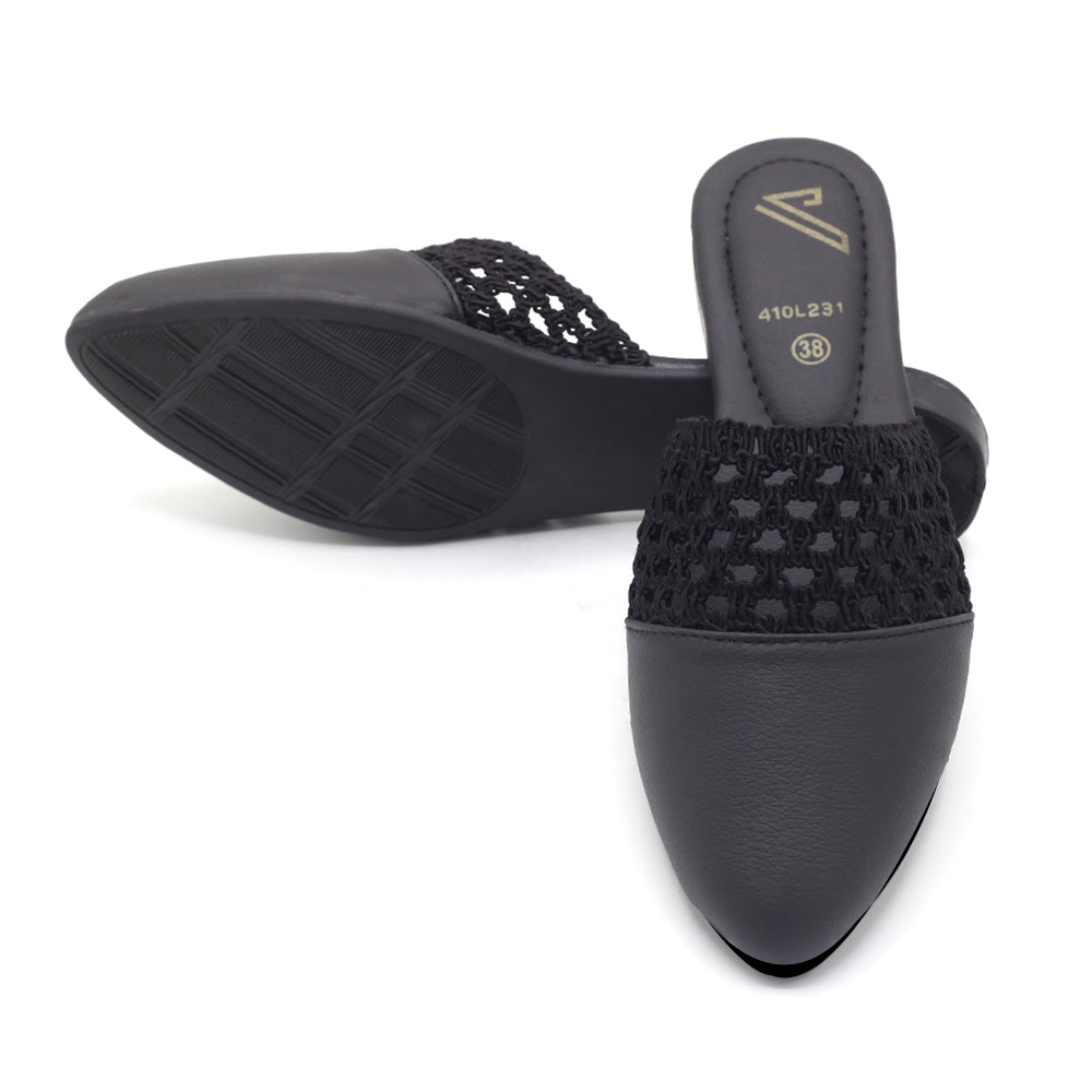 Women's Backless Pump - Black, Women Backless Pumps, Chase Value, Chase Value