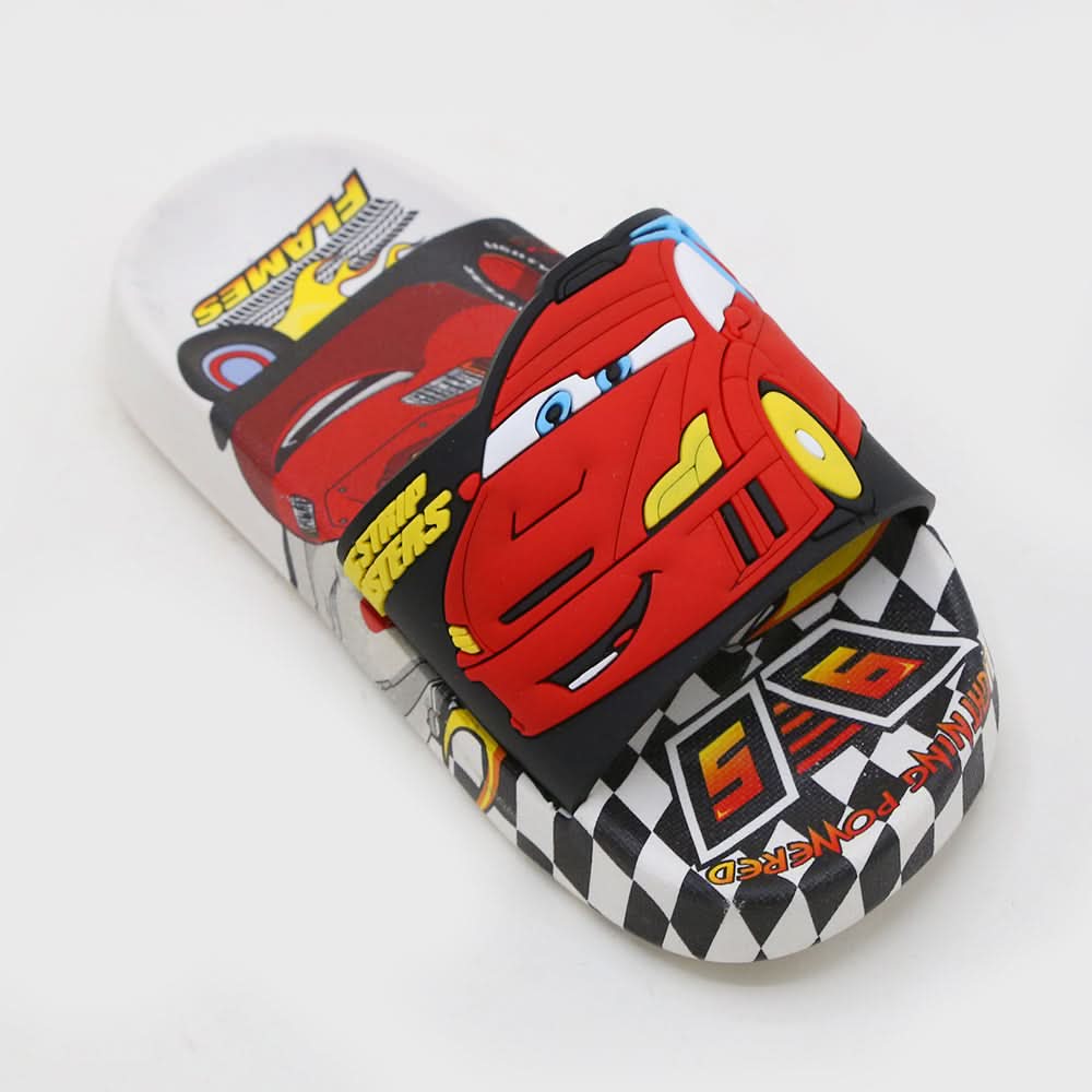 Boys Slider - White, Boys Slippers, Chase Value, Chase Value