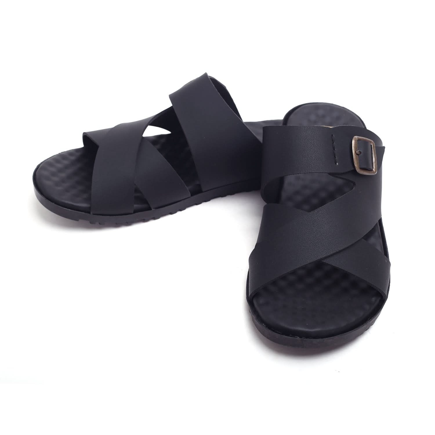 Men's Slipper - Black, Men's Slippers, Chase Value, Chase Value