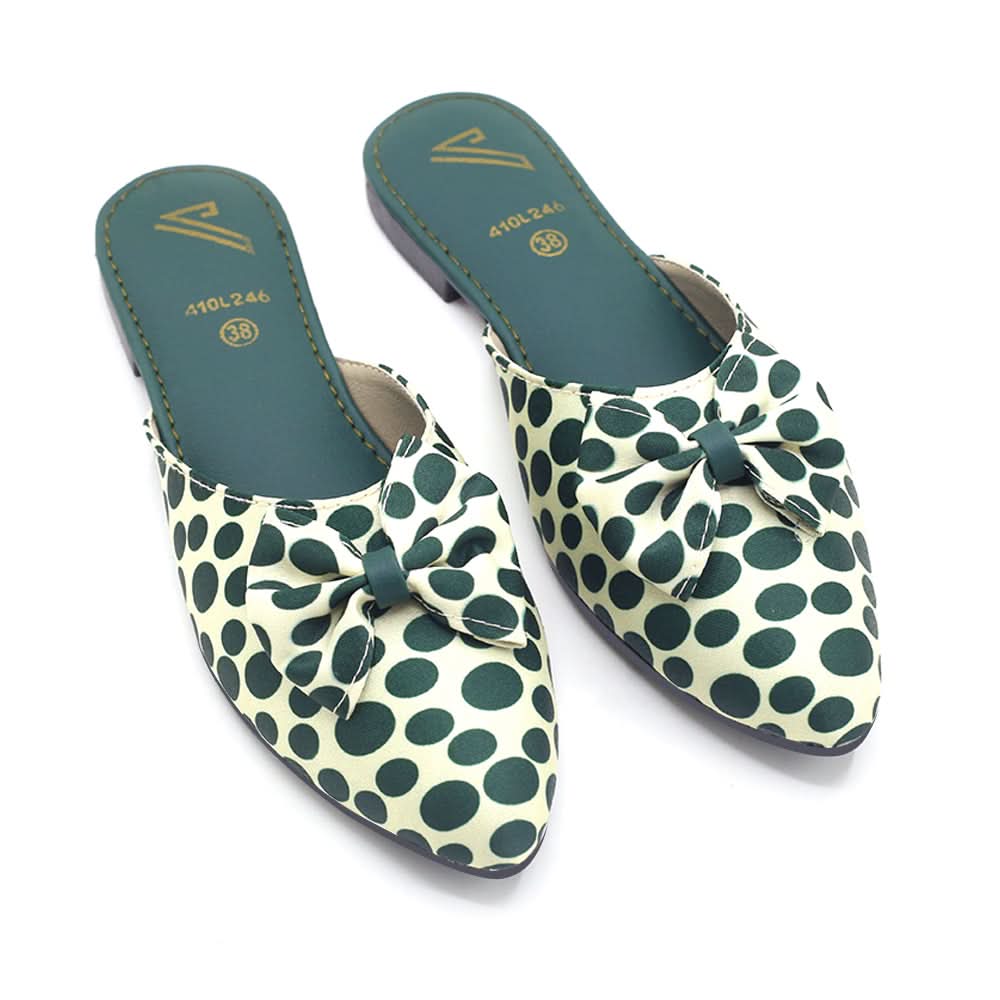 Women's Backless Pump - Green, Women Backless Pumps, Chase Value, Chase Value