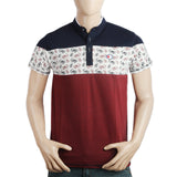 Men's Half Sleeves Polo T-Shirt - Maroon, Men, T-Shirts And Polos, Chase Value, Chase Value