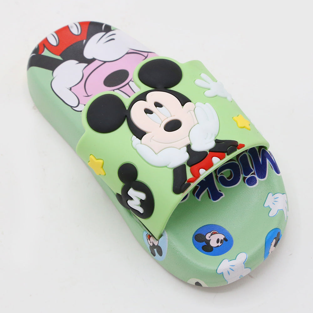 Girls Slider - Green, Girls Slippers, Chase Value, Chase Value