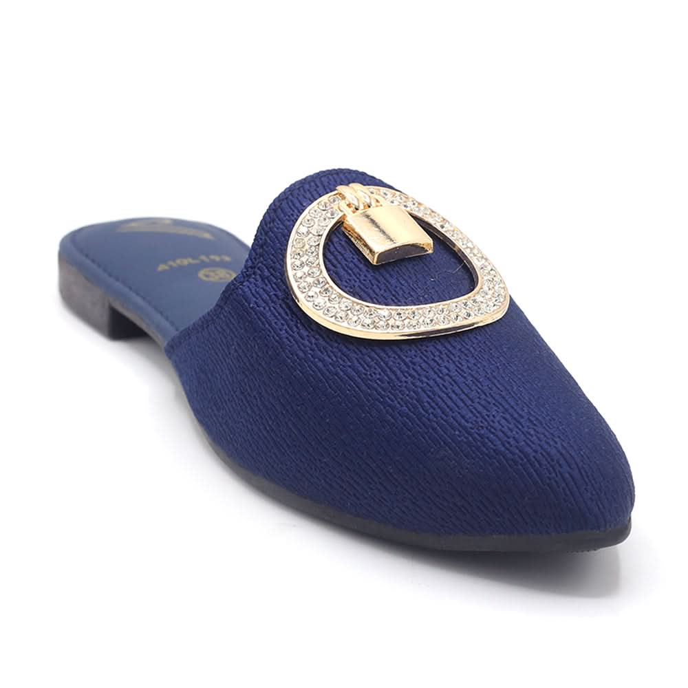 Women's Backless Pump - Navy Blue, Women Backless Pumps, Chase Value, Chase Value