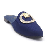 Women's Backless Pump - Navy Blue, Women Backless Pumps, Chase Value, Chase Value