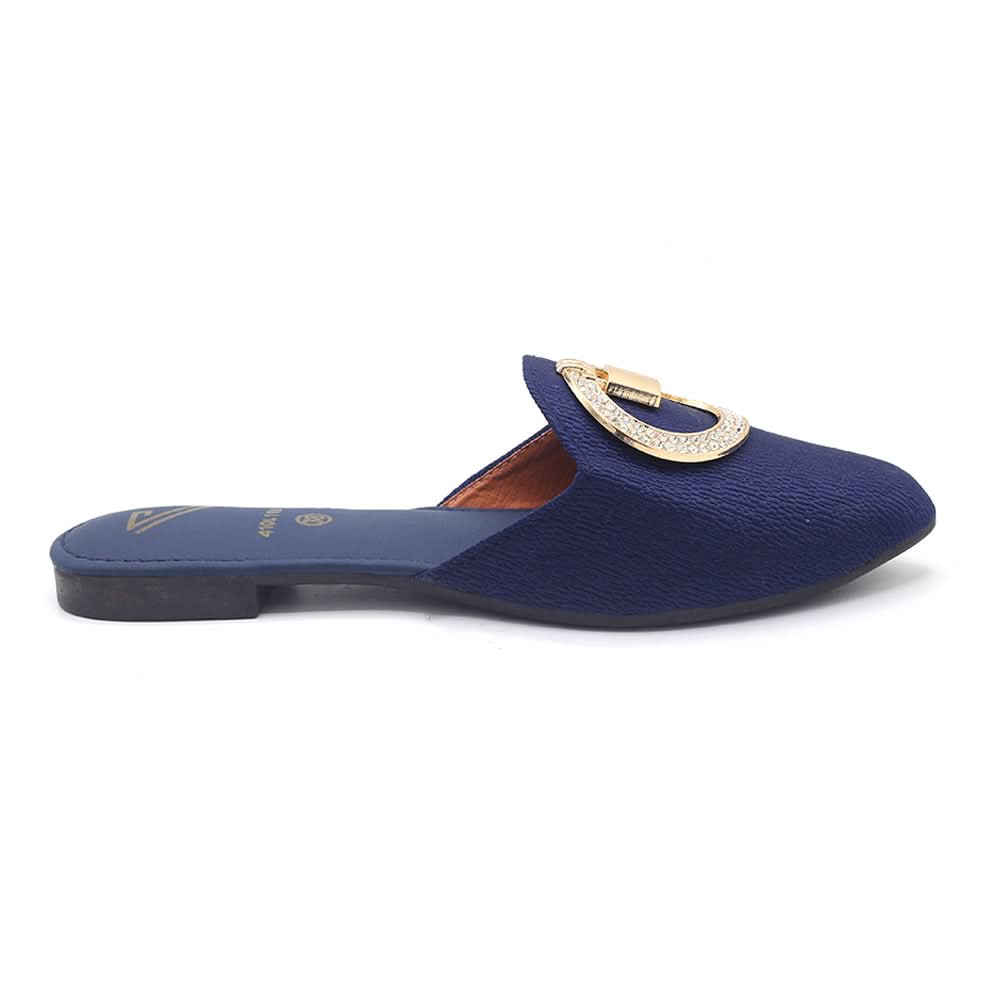 Women's Backless Pump - Navy Blue, Women Backless Pumps, Chase Value, Chase Value