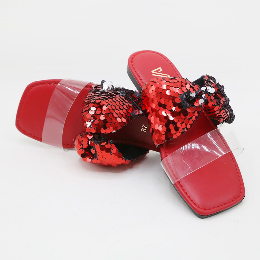 Girls Slipper - Red, Girls Slippers, Chase Value, Chase Value