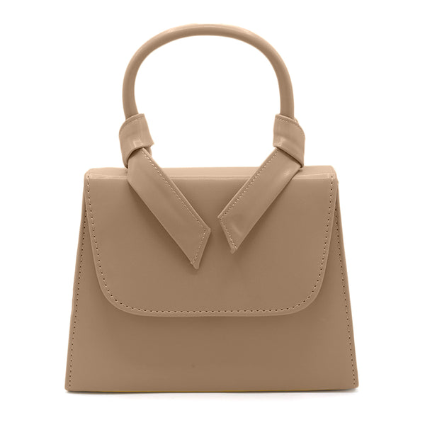 Eminent Knotted Handle Bag- Cream