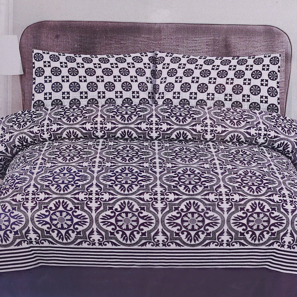 Double Bedsheet 90*98 - Multi Color, Double Size Bed Sheet, Chase Value, Chase Value