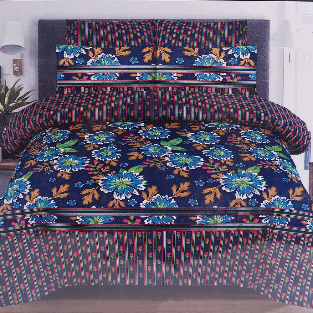 Double Bedsheet 90*98 - Multi Color, Double Size Bed Sheet, Chase Value, Chase Value