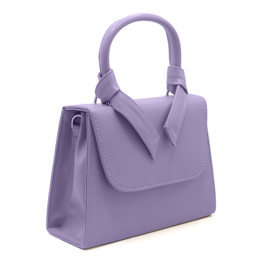 Eminent Knotted Handle Bag - Purple