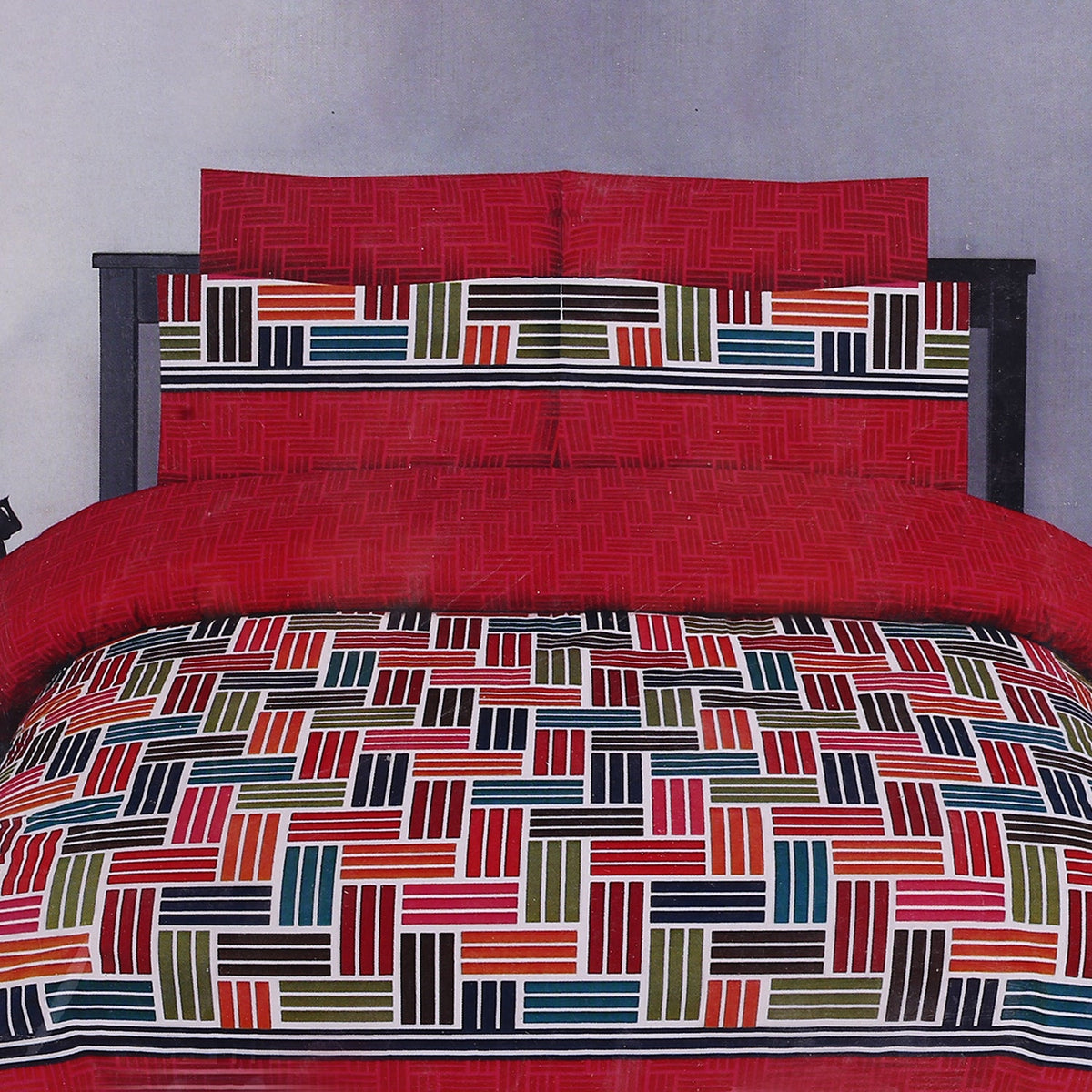 Double Bedsheet 90*98 - Multi Color, Double Size Bed Sheet, Chase Value, Chase Value