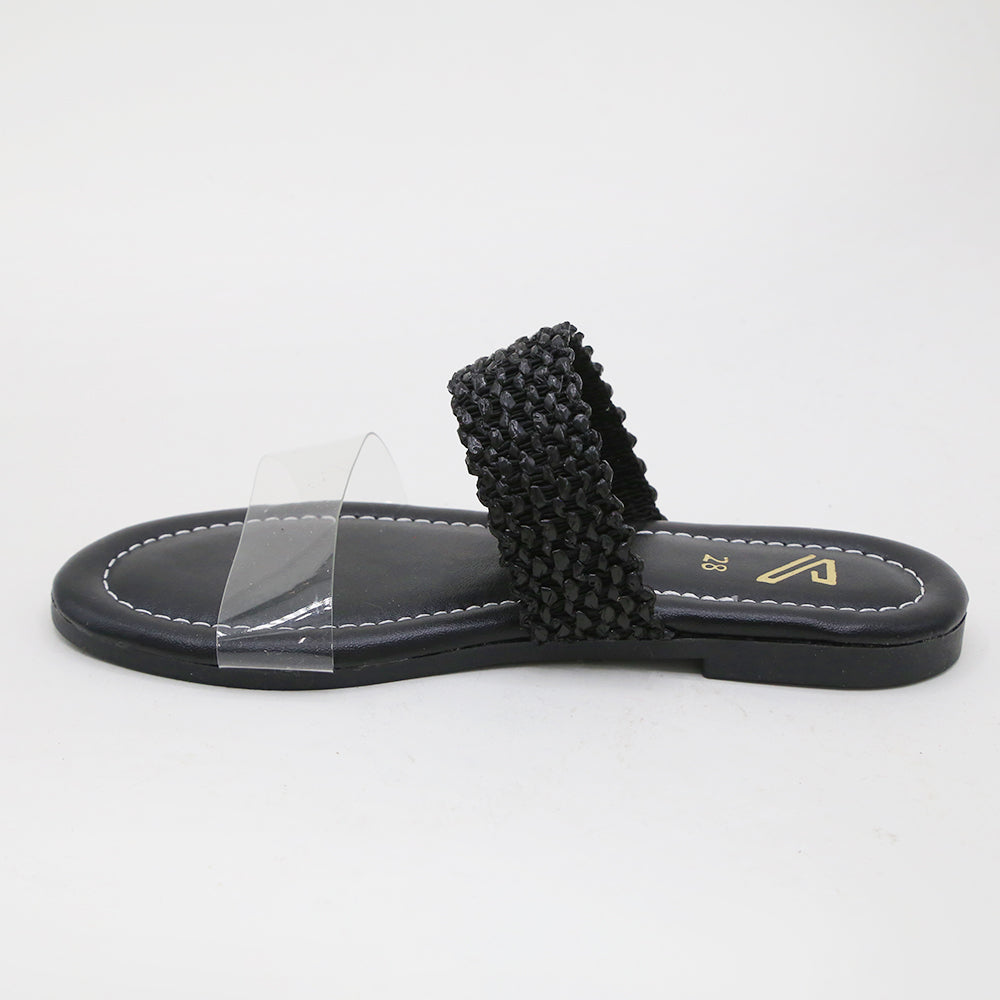 Girls Slipper - Black, Girls Slippers, Chase Value, Chase Value