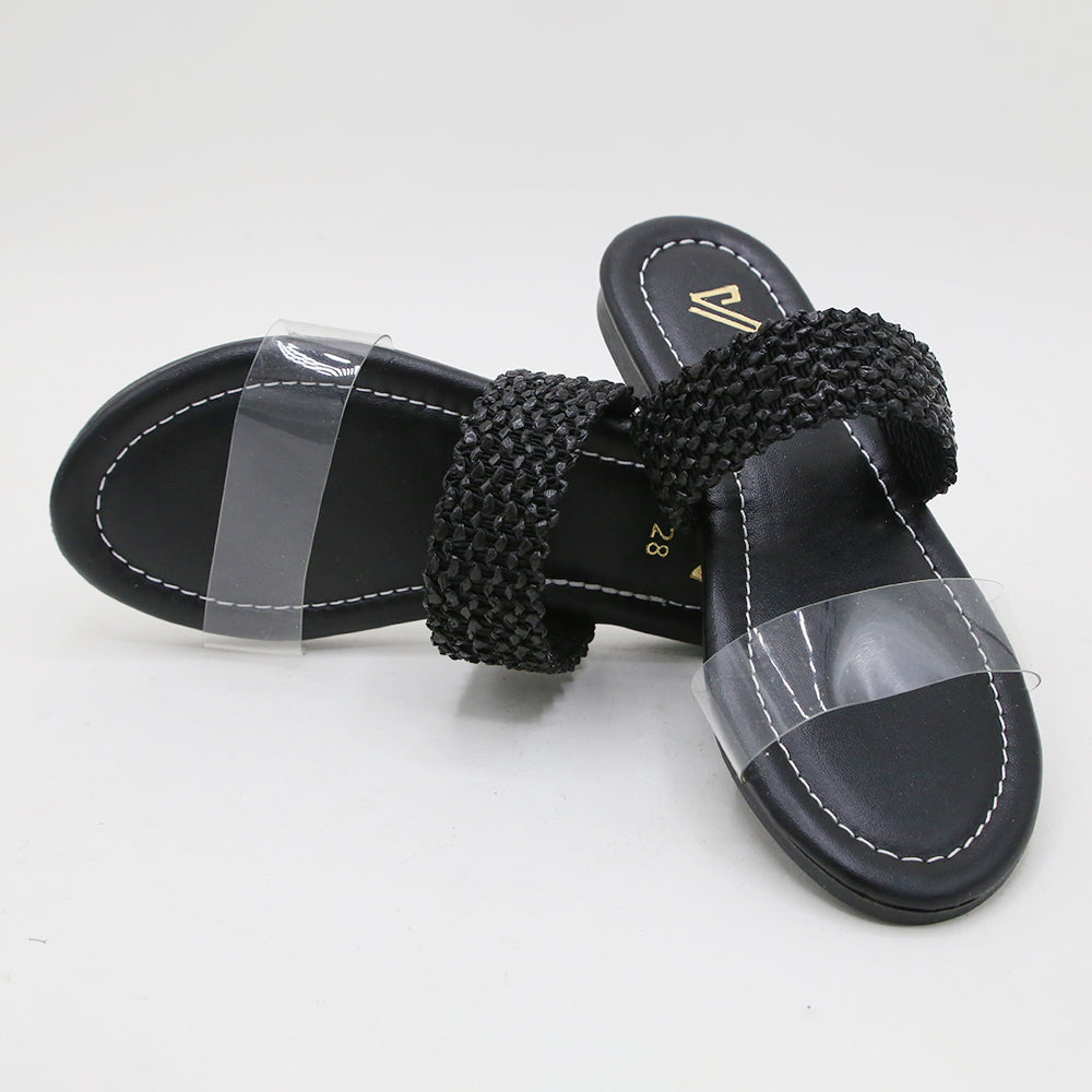 Girls Slipper - Black, Girls Slippers, Chase Value, Chase Value