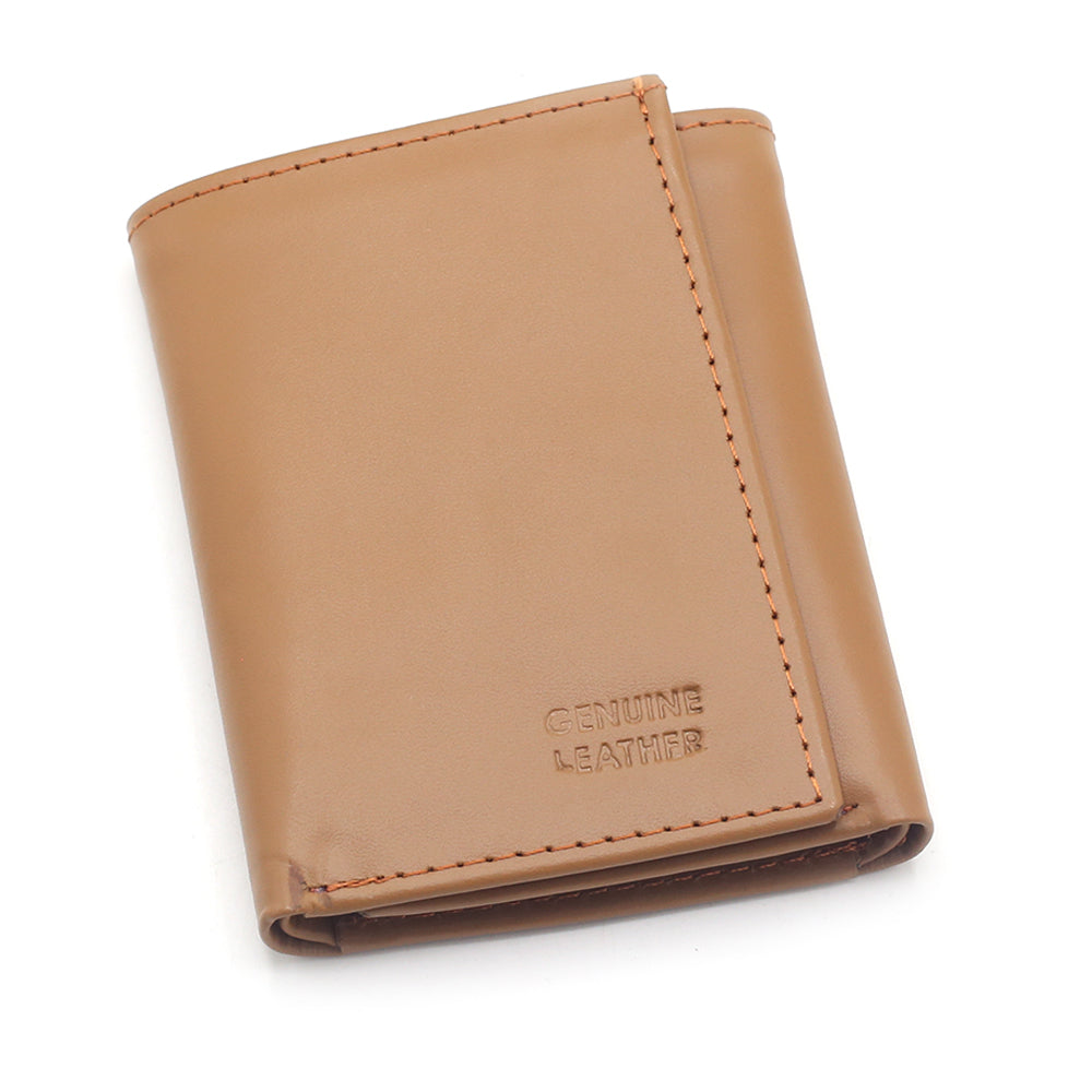 Men's Leather Wallet - Light Brown, Men's Wallets, Chase Value, Chase Value