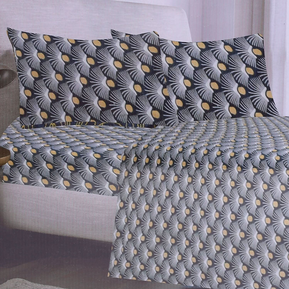 Printed King Bed Sheet - Multi Color, King Size Bed Sheet, Chase Value, Chase Value