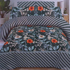 Mix & Match Printed Cotton Double Bedsheet - Multi Color