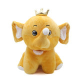 Crown Baby Elephant Plush Soft Stuffed Toy - Mustard, Stuffed Toys, Chase Value, Chase Value