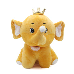 Crown Baby Elephant Plush Soft Stuffed Toy