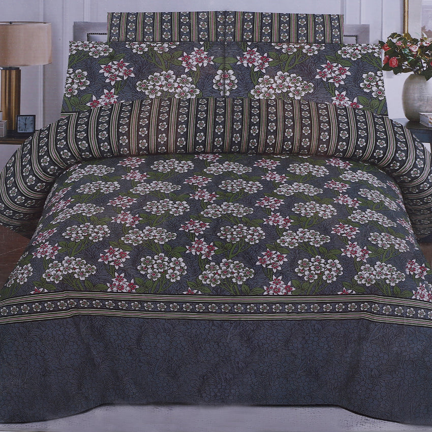 Mix & Match Printed Cotton Double Bedsheet - Multi Color