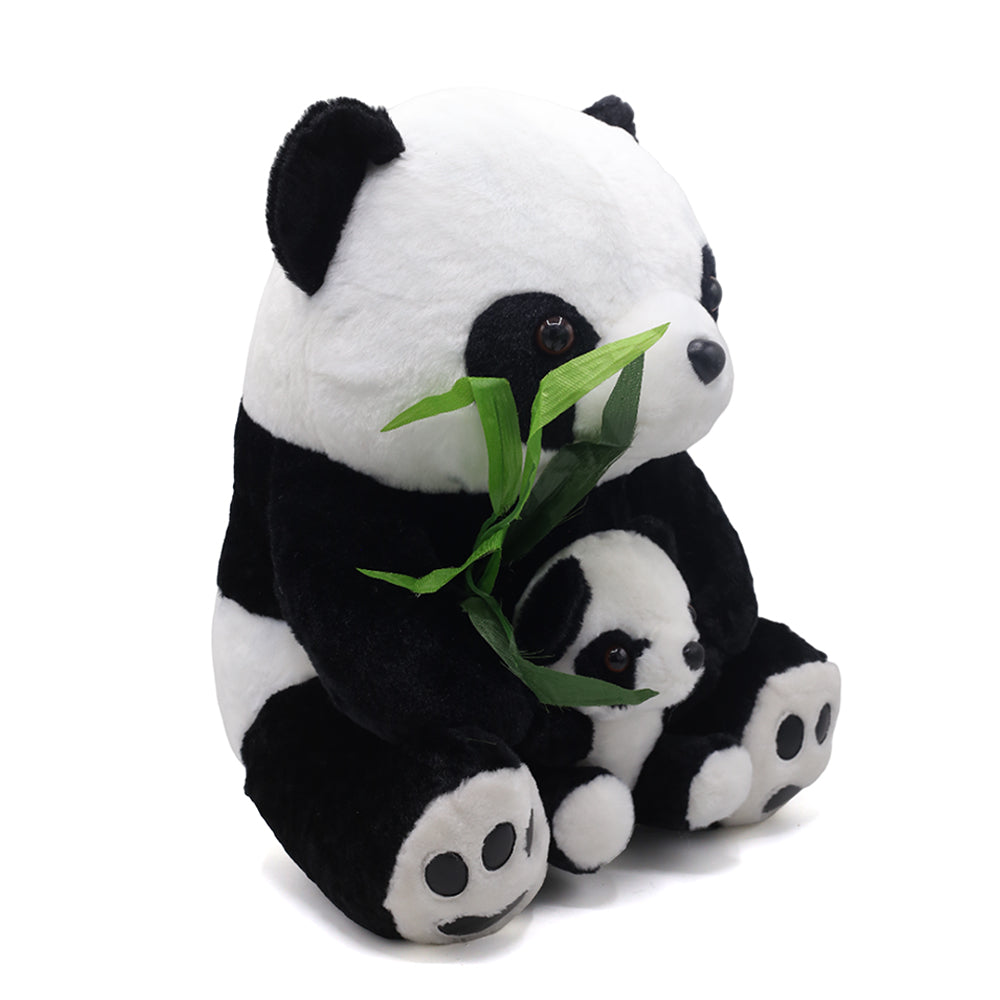 Sitting soft plush panda mother with baby cute panda toy, Stuffed Toys, Chase Value, Chase Value