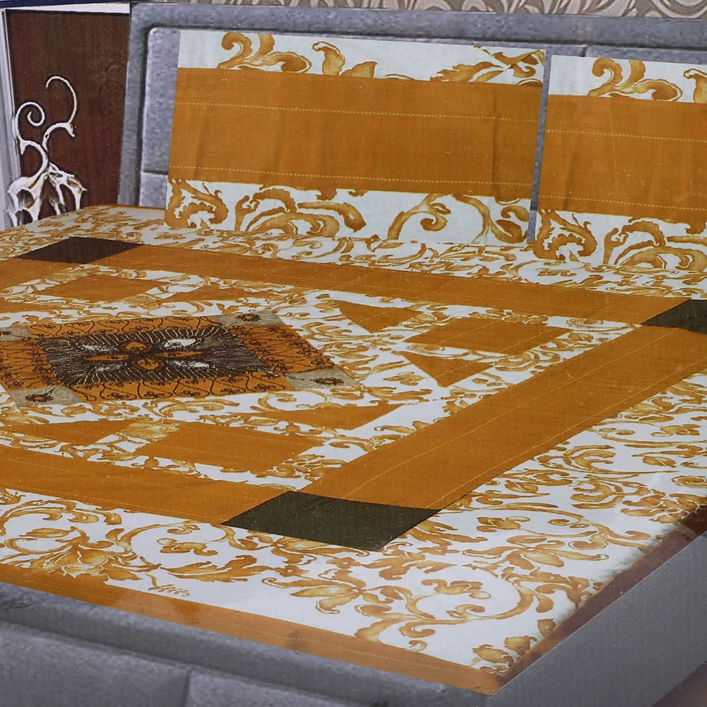 Double Quilt Applic Bed Sheet - A7, Double Size Bed Sheet, Chase Value, Chase Value