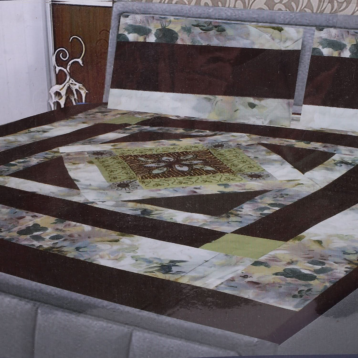 Double Quilt Applic Bed Sheet - A4, Double Size Bed Sheet, Chase Value, Chase Value
