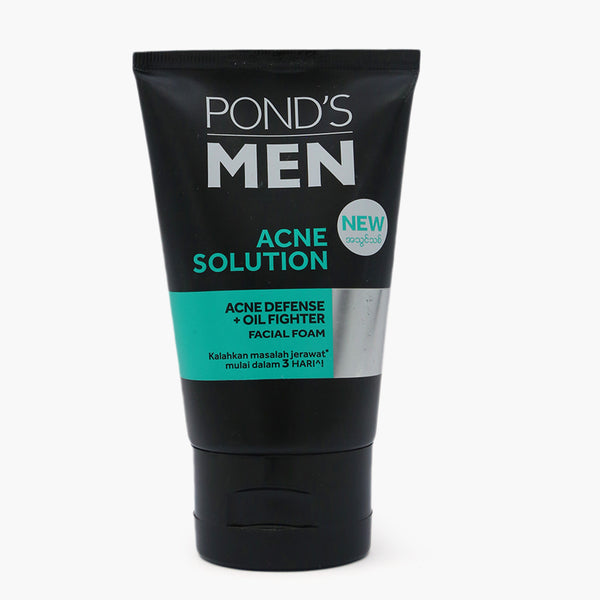 Pond's Men Acne Solution Acne Defense + Oil Fighter Facial Foam - 100g, Face Washes, Pond's, Chase Value