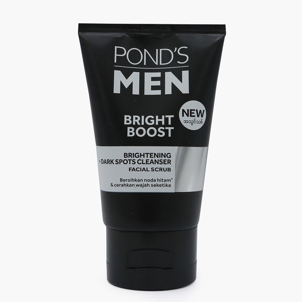 Pond's Men Bright Boost Brightening+Dark Spots Cleanser Facial Scrub - 100g, Scrubs, Pond's, Chase Value