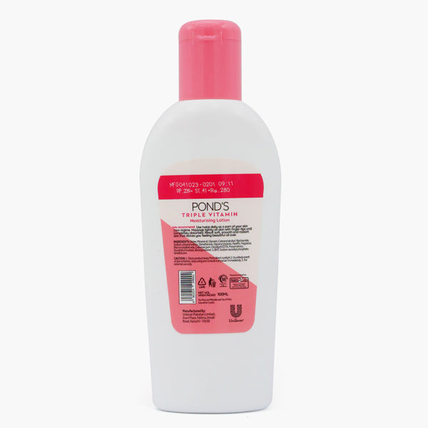 Pond's Triple Vitamin Silky Smooth Skin Moisturising Lotion - 100ml, Creams & Lotions, Pond's, Chase Value