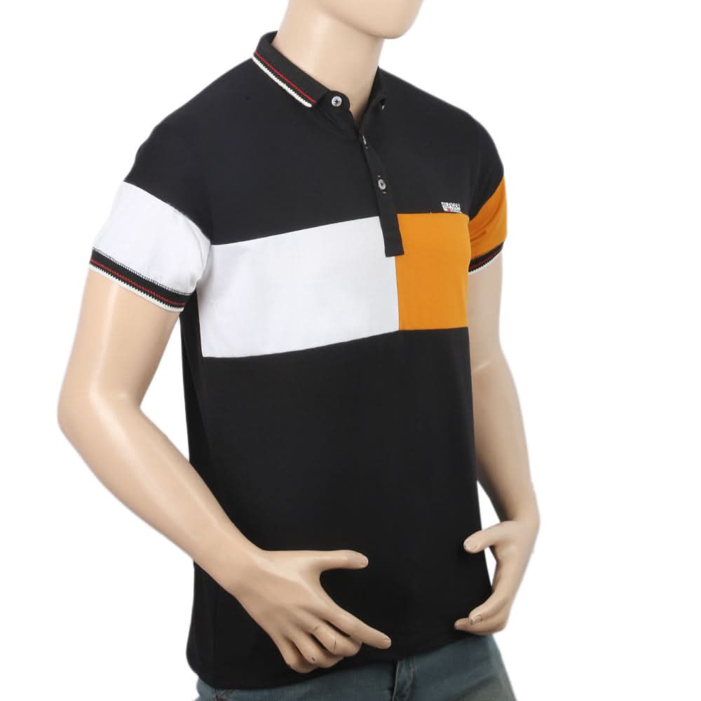 Men's Half Sleeves Polo T-Shirt - Black, Men, T-Shirts And Polos, Chase Value, Chase Value