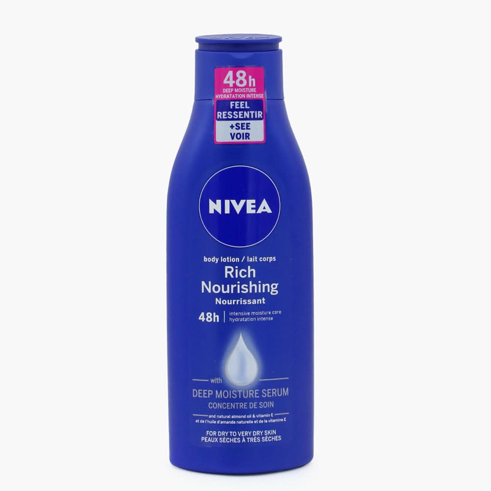 Nivea Body Lotion Rish Nourishing Body Milk - 250ml, Creams & Lotions, Nivea, Chase Value