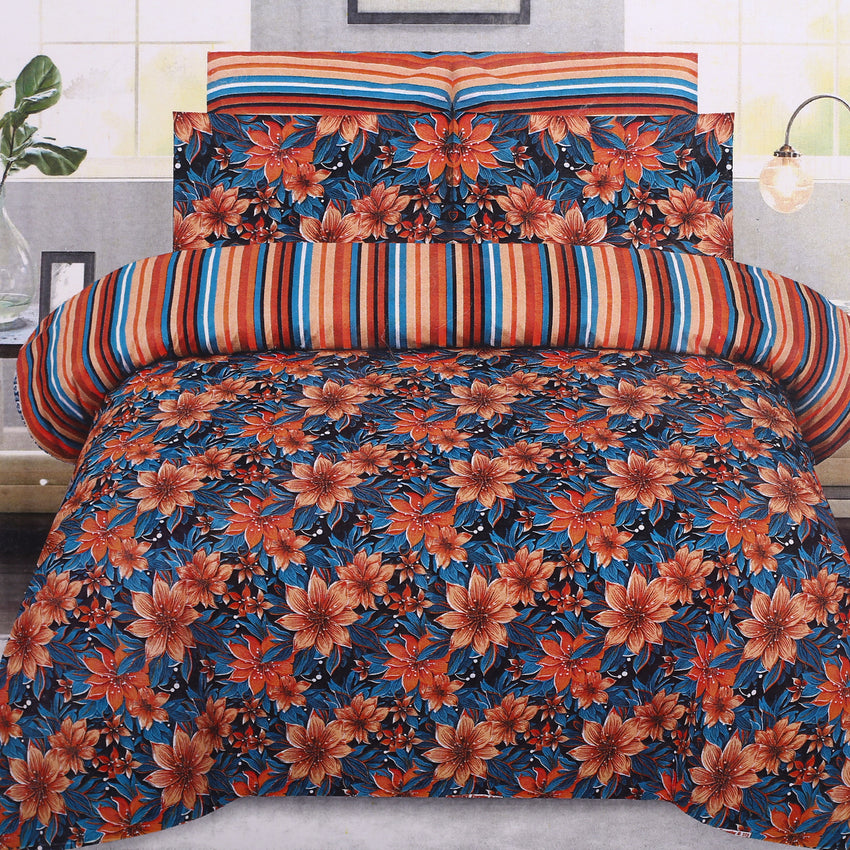 Double Bed Sheet - Multi Color