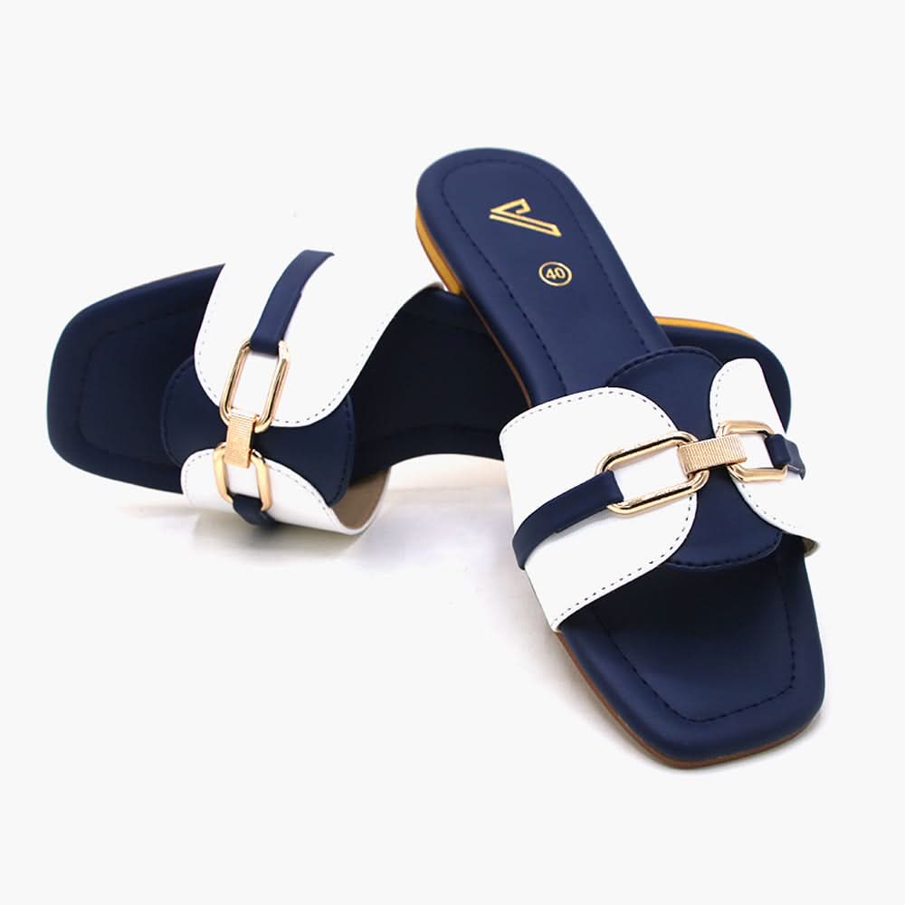 Women's Slipper - Navy Blue, Women Slippers, Chase Value, Chase Value