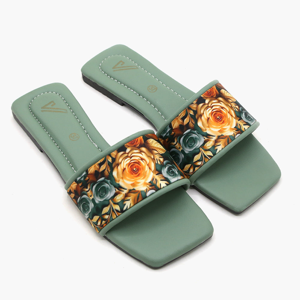 Women's Slipper - Green, Women Slippers, Chase Value, Chase Value