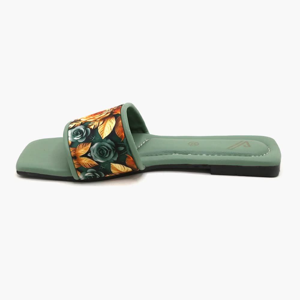 Women's Slipper - Green, Women Slippers, Chase Value, Chase Value