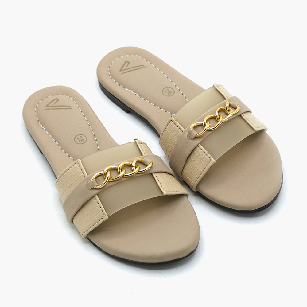 Girls Slipper - Fawn, Girls Slippers, Chase Value, Chase Value