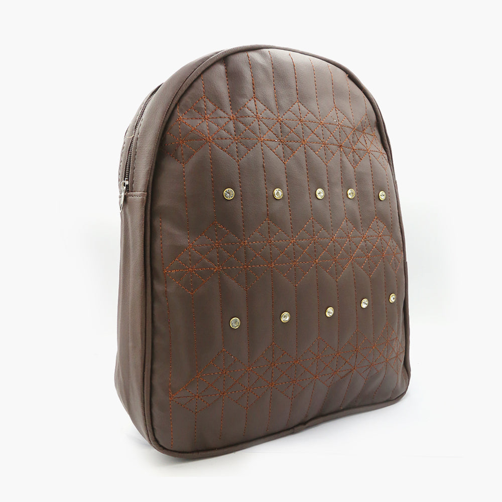 Girls Backpack - Brown, kids bags, Chase Value, Chase Value