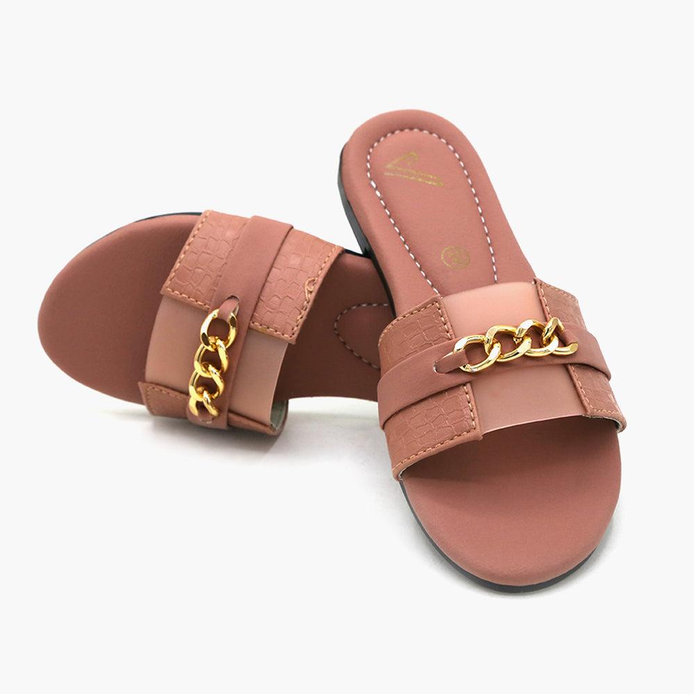 Girls Slipper - Peach, Girls Slippers, Chase Value, Chase Value