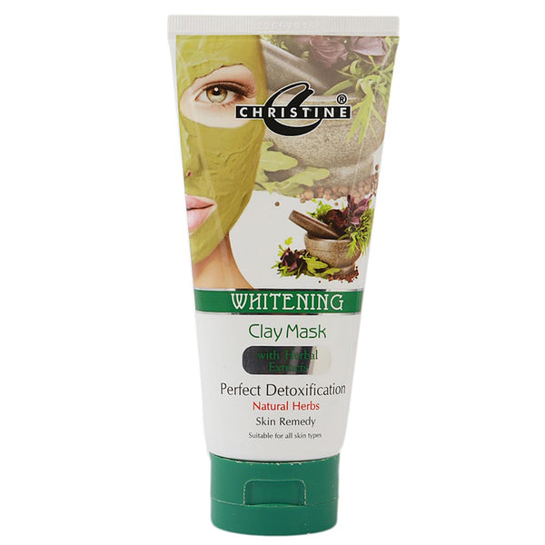 Christine Whitening Clay Mask (Herbal) 150ml, Beauty & Personal Care, Masks, Christine, Chase Value