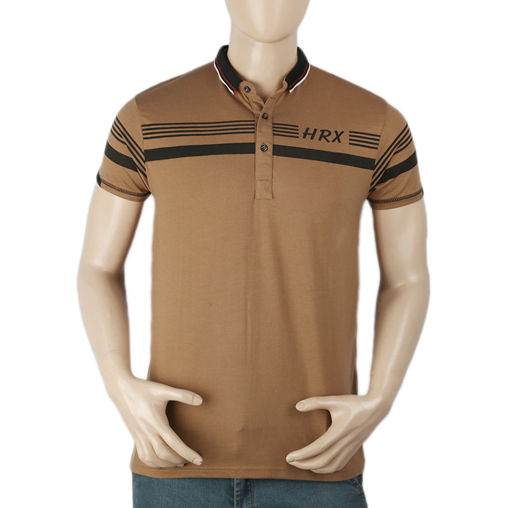 Men's Half Sleeves Polo T-Shirt - Brown, Men, T-Shirts And Polos, Chase Value, Chase Value