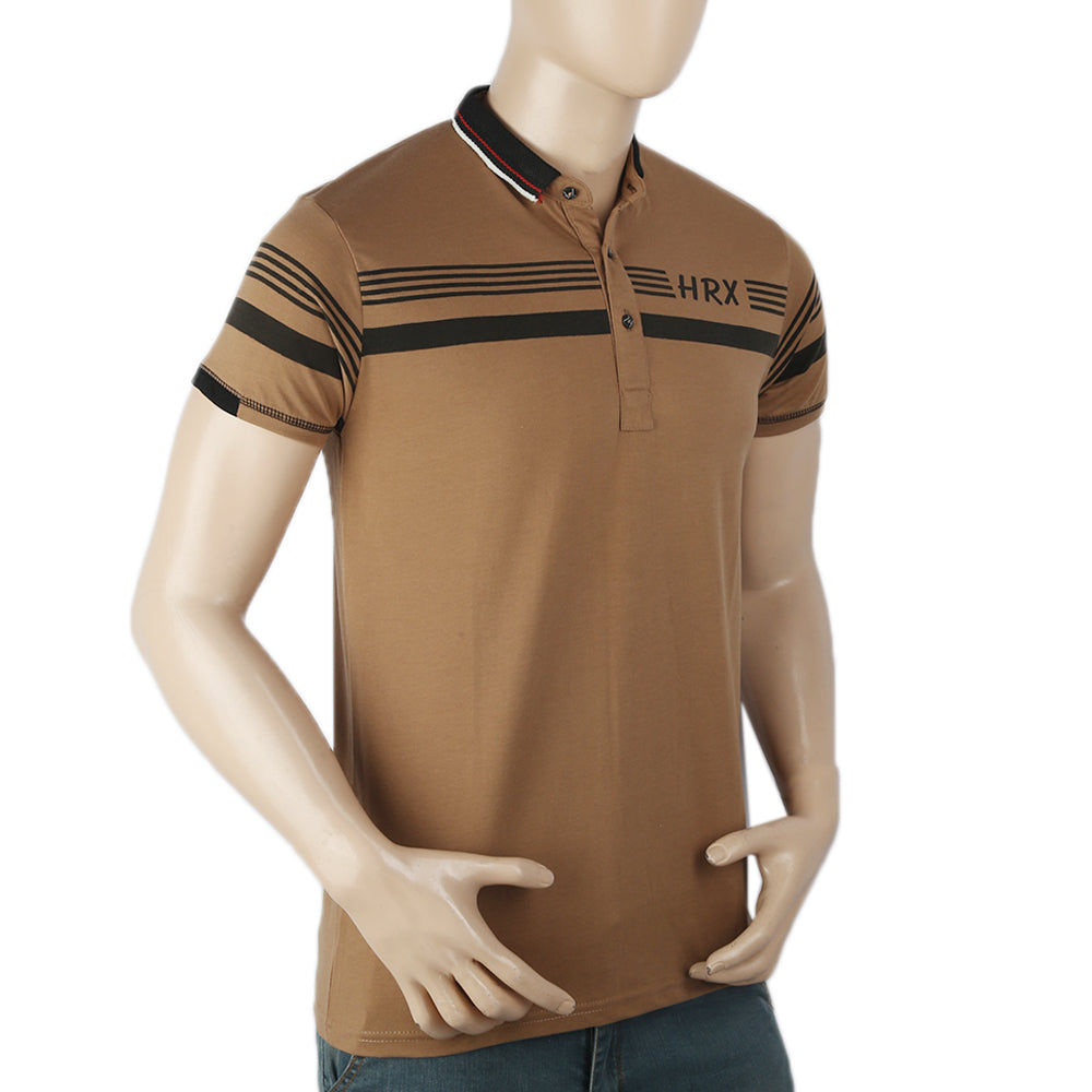 Men's Half Sleeves Polo T-Shirt - Brown, Men, T-Shirts And Polos, Chase Value, Chase Value