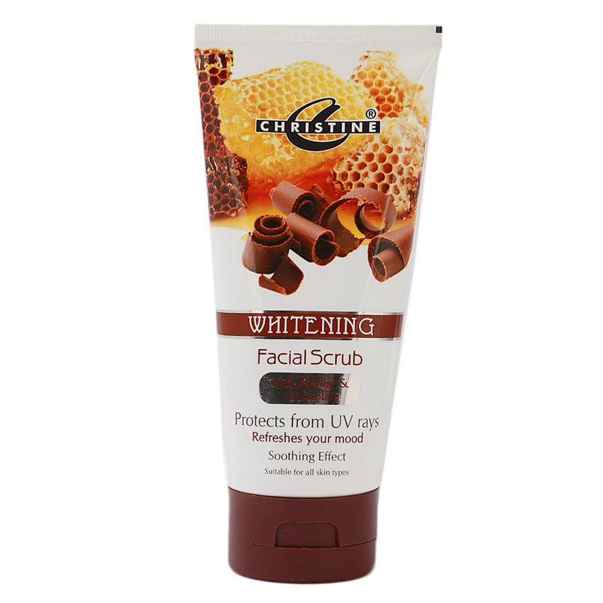 Christine Whitening Facial Scrub (Honey & Chocolate) 150ml, , Chase Value, Chase Value