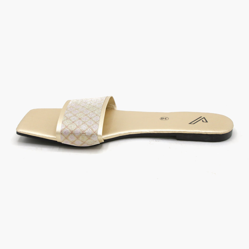 Women's Slipper - Golden, Women Slippers, Chase Value, Chase Value