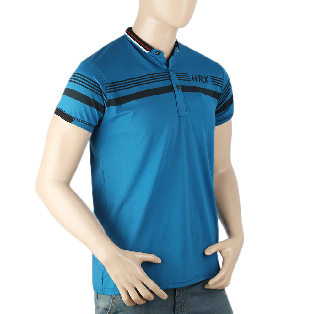 Men's Half Sleeves Polo T-Shirt - Blue, Men, T-Shirts And Polos, Chase Value, Chase Value