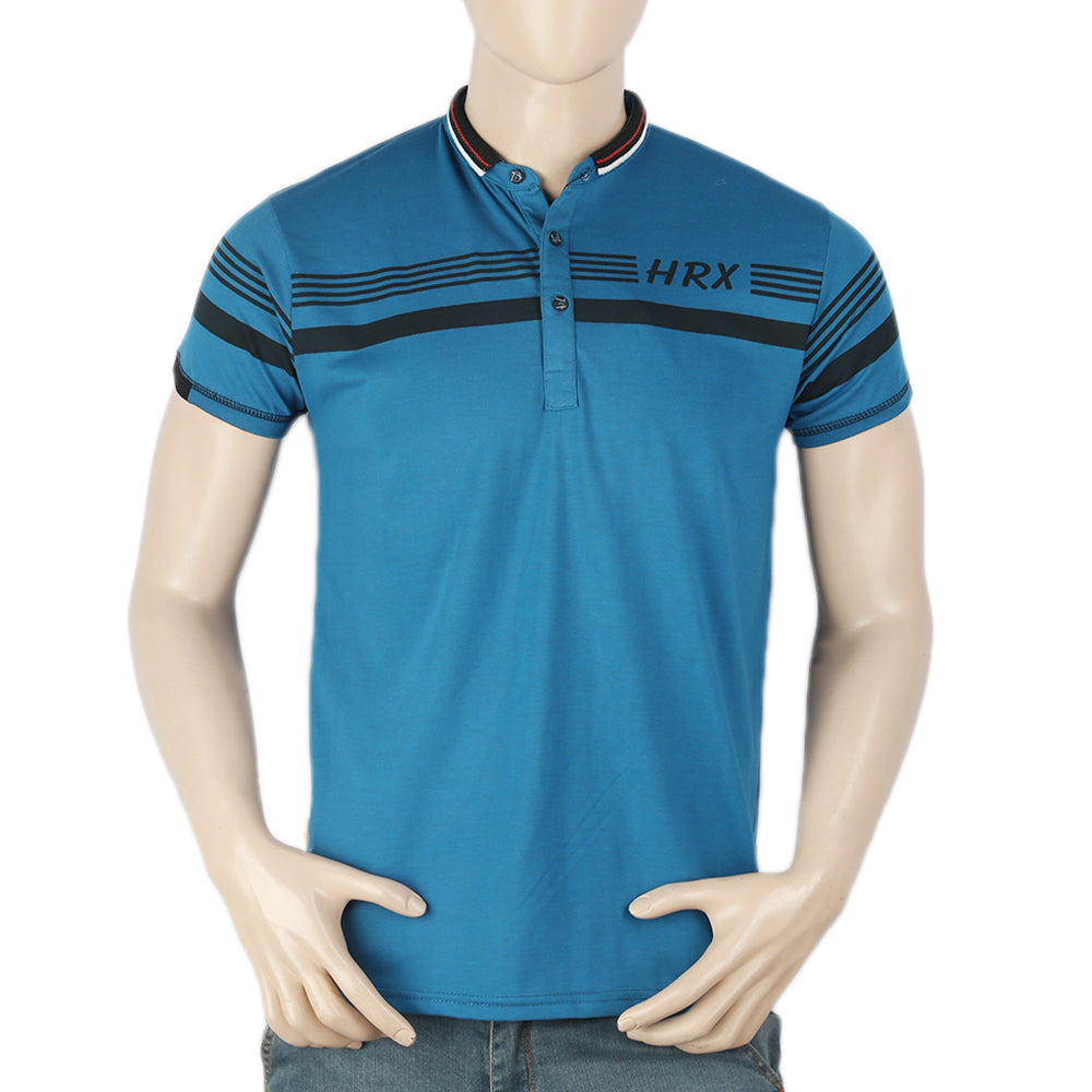 Men's Half Sleeves Polo T-Shirt - Blue, Men, T-Shirts And Polos, Chase Value, Chase Value